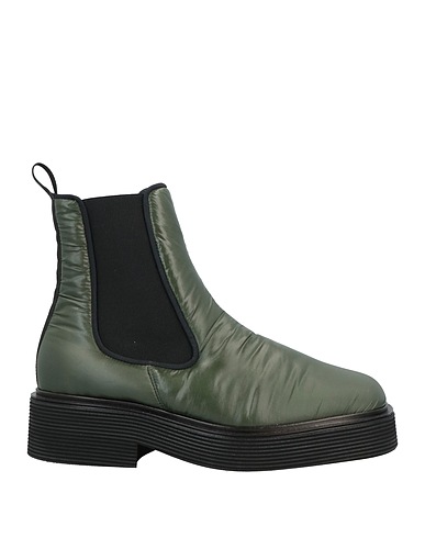 MARNI Ankle boot Dark green Textile fibres
