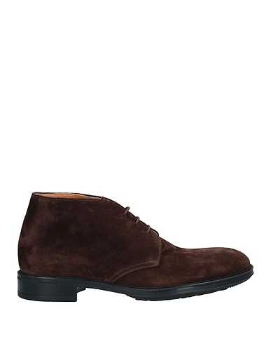 DOUCAL'S Ankle boot Dark brown Soft Leather