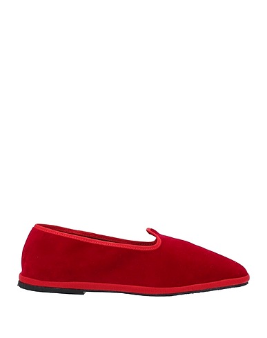HABILLÉ Loafers Red Textile fibres