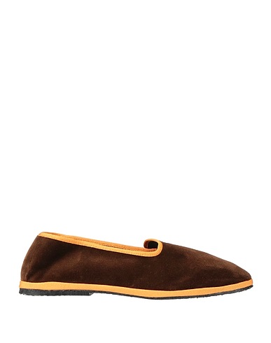 HABILLÉ Loafers Dark brown Textile fibres