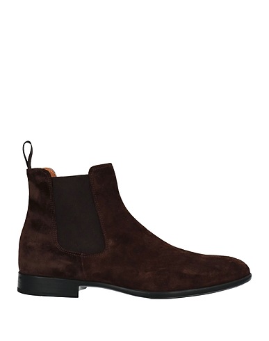 DOUCAL'S Ankle boot Dark brown Soft Leather