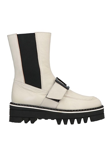 JEANNOT Ankle boot Ivory Goat skin