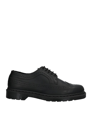 DR. MARTENS Laced shoes Black Soft Leather