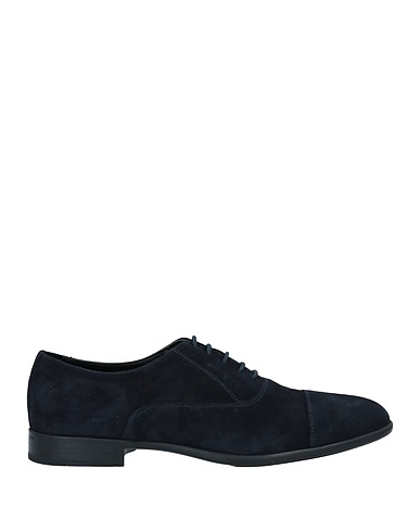 DOUCAL'S Laced shoes Midnight blue Leather