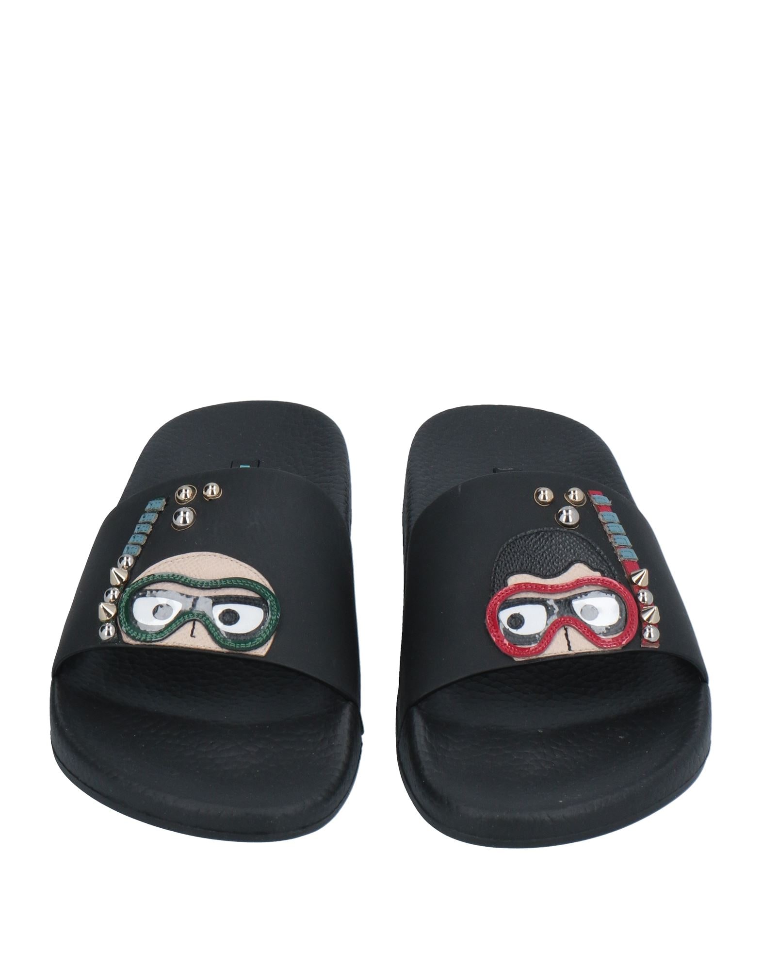 (美品)Dolce & Gabbana ビーズ装飾 ブラック サンダル YOOX Online Fashion Design Shopping