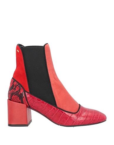 CUPLÉ Ankle boot Red Textile fibers
