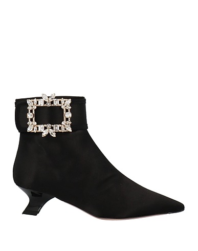ROGER VIVIER Ankle boot Black Textile fibres