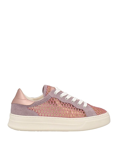 CRIME London Sneakers Antique rose Leather, Textile fibers