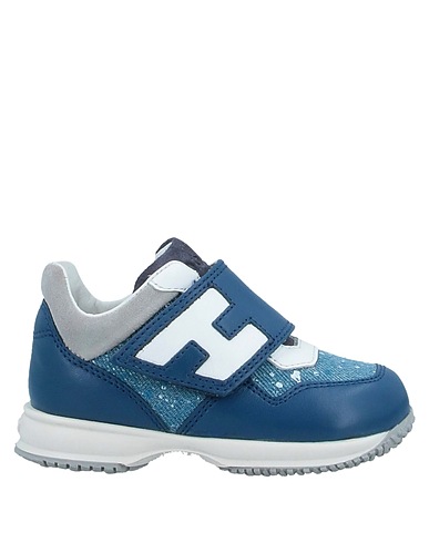 HOGAN Sneakers Nachtblau Leder, Gewebefasern