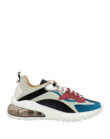 D.A.T.E. Sneakers Grey Leather, Textile fibers