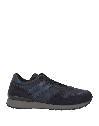 HOGAN Sneakers Midnight blue Leather, Textile fibers