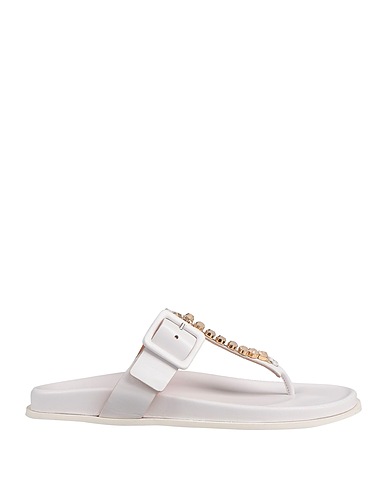 MANILA GRACE Flip flops White Leather