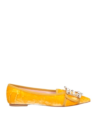 ROGER VIVIER モカシン マリーゴールド 紡績繊維