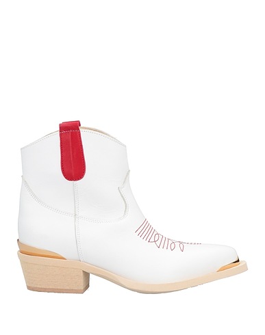 MANILA GRACE Ankle boot White Pigskin