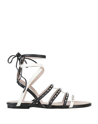 MANILA GRACE Sandals Black Textile fibers