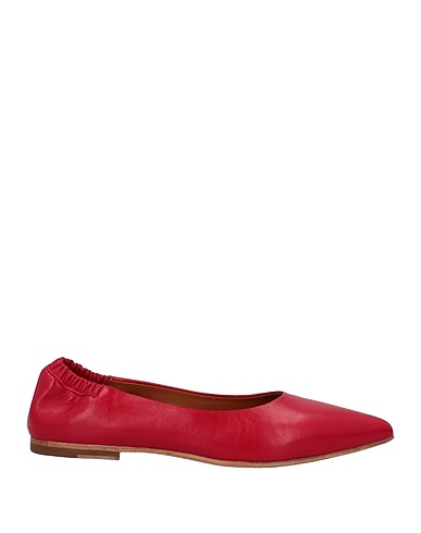 RICCARDO CARTILLONE Ballet flats Red Soft Leather