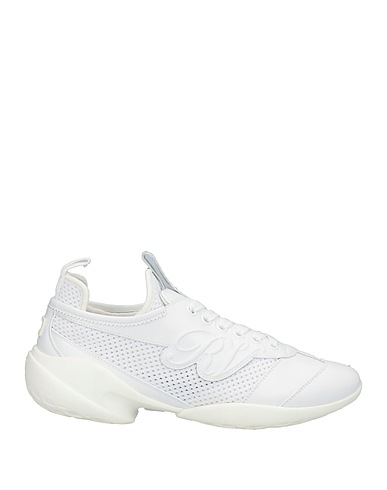 ROGER VIVIER Sneakers White Soft Leather, Textile fibres