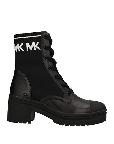 MICHAEL MICHAEL KORS Stivaletti Nero 100% Pelle di bovino, Fibre tessili, Pelle di pecora