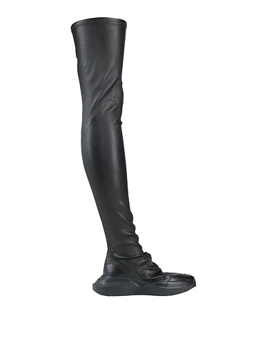 RICK OWENS Boots Black Soft Leather