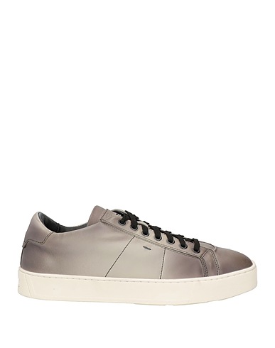 SANTONI Sneakers Grey Soft Leather