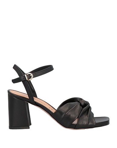 PAOLO MATTEI Sandals Black Soft Leather
