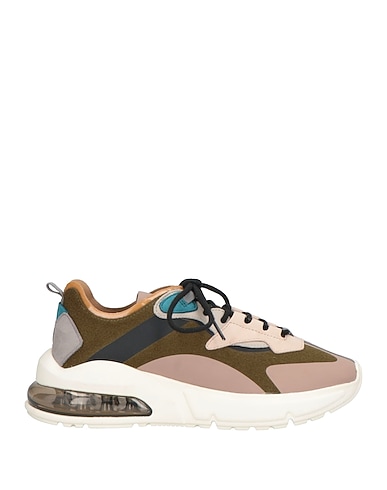 D.A.T.E. Sneakers Military green Textile fibers, Soft Leather