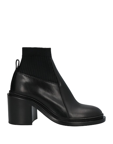 JIL SANDER Ankle boot Soft Leather, Textile fibres