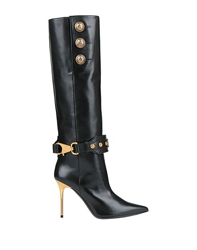 BALMAIN Boots Black Lambskin
