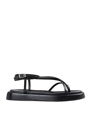 ARKET Flip flops Black 100% Leather