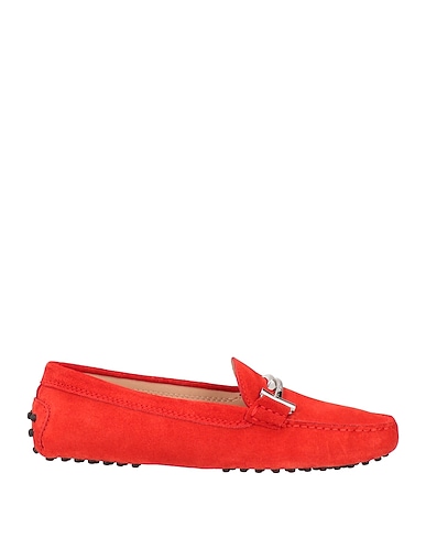 TOD'S Loafers Tomato red Soft Leather