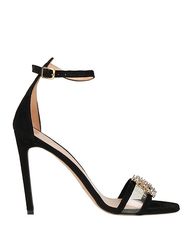 MANILA GRACE Sandals Black Ovine leather