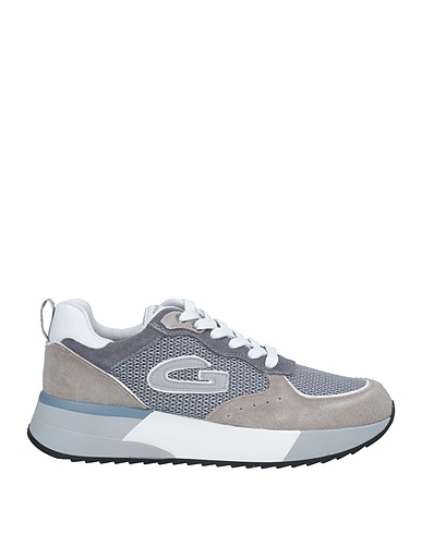 ALBERTO GUARDIANI Sneakers Grey Leather, Textile fibres