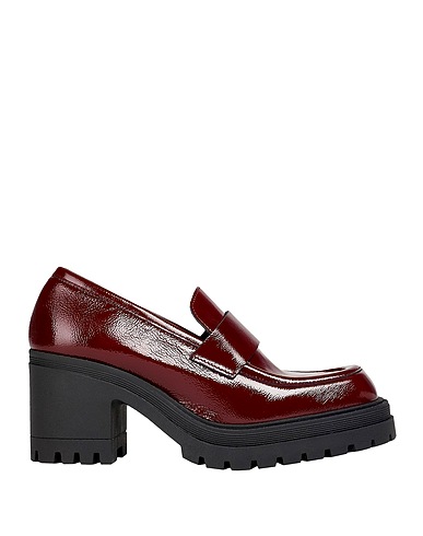 8 by YOOX Loafers Burgundy 100% Calfskin