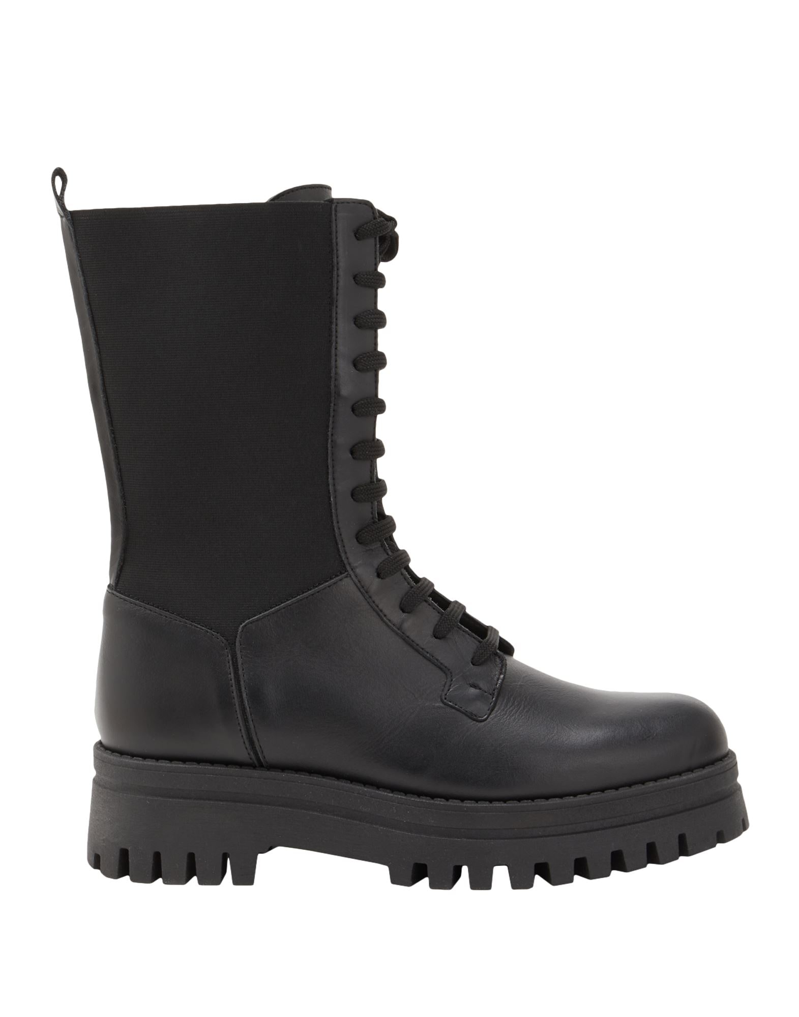 8 by YOOX SPLITLEATHER ROUND-TOE BOOT ブーツ 8 By YOOX SPLITLEATHER ROUND-TOE CHELSEA BOOT | Black Women