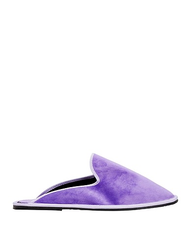 8 by YOOX Mules and clogs Lilac 64% Polyester, 36% Cotton