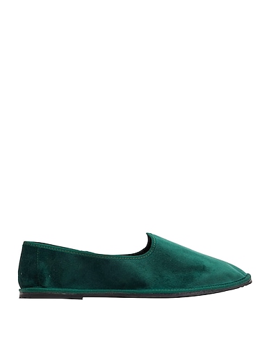 8 by YOOX Mocassino Verde 64% Poliestere, 36% Cotone