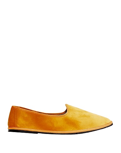 8 by YOOX Loafers Yellow 64% Polyester, 36% Cotton