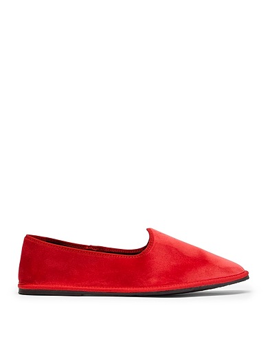 8 by YOOX Loafers Red 64% Polyester, 36% Cotton