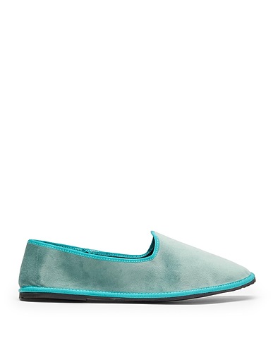 8 by YOOX Loafers Turquoise 64% Polyester, 36% Cotton
