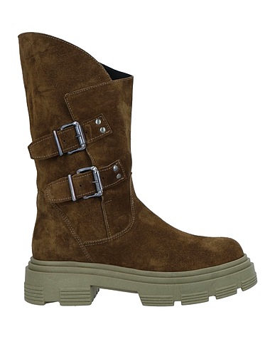 LE PEPITE Boots Military green Soft Leather