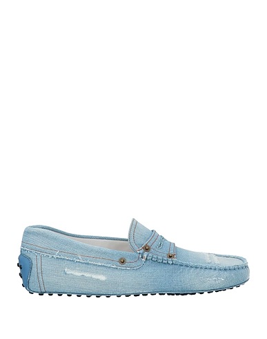 TOD'S Loafers Blue Textile fibers