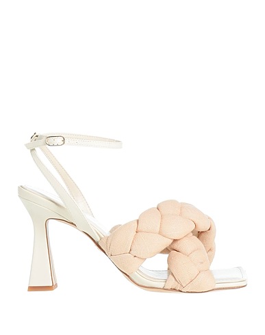 SAM EDELMAN Sandals Ivory Textile fibers