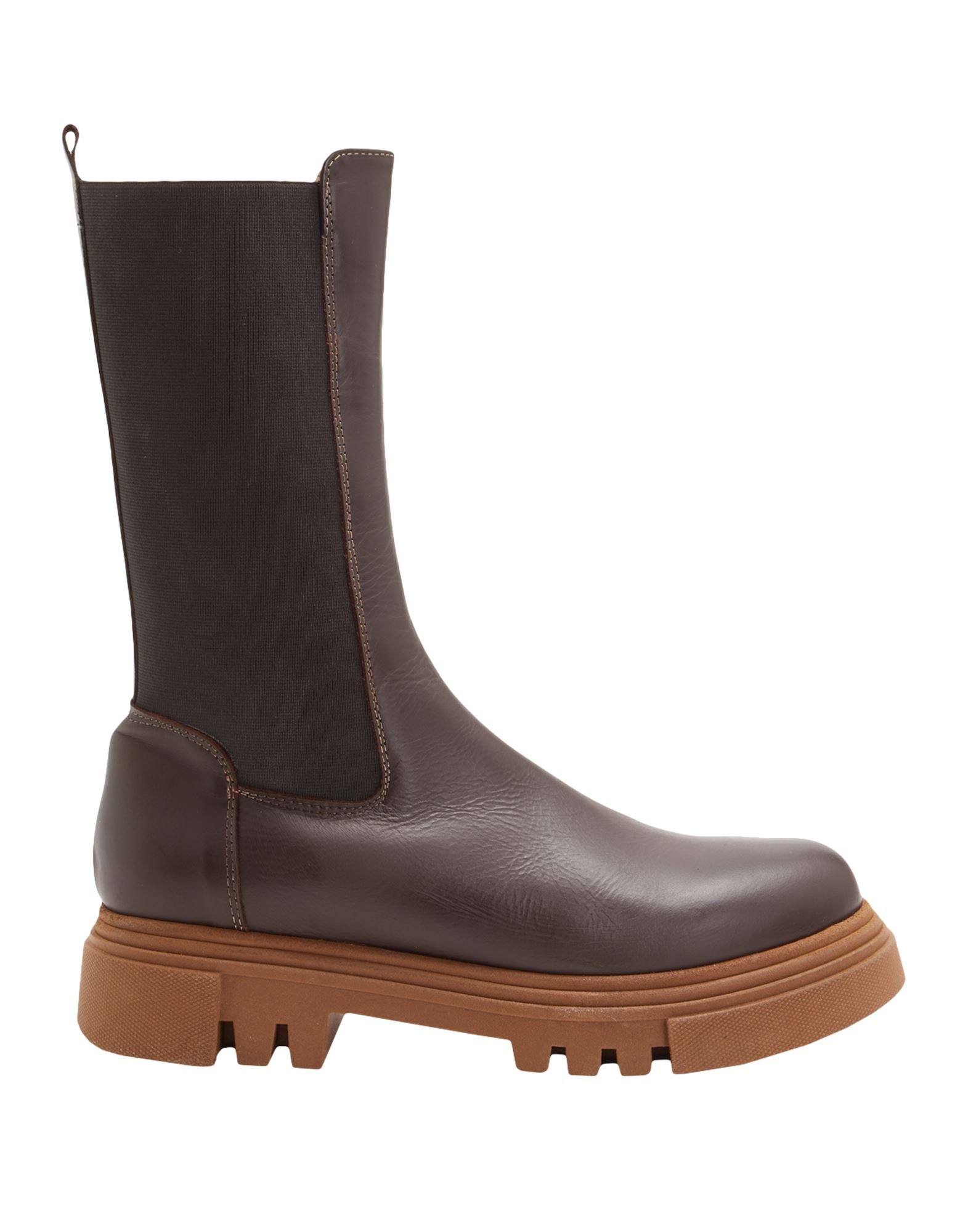8 By YOOX SPLIT LEATHER BIKER BOOTS | Camel Women's Boots | YOOX