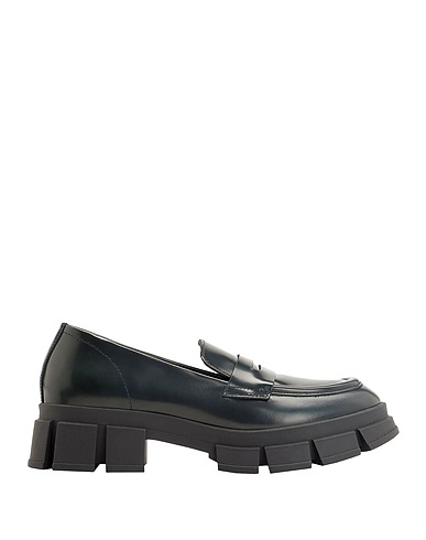 8 by YOOX Loafers Dark green 100% Bovine leather