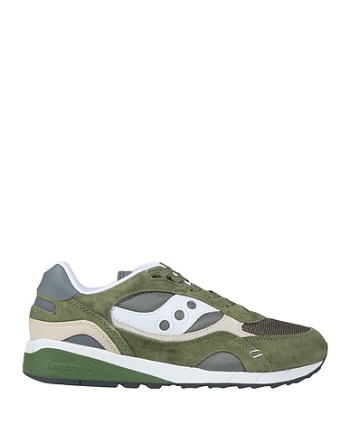 SAUCONY Sneakers SHADOW 6000 Verde militare Pelle, Fibre tessili