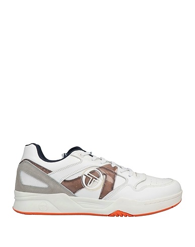SERGIO TACCHINI Sneakers White Soft Leather, Textile fibres, Other Fibres