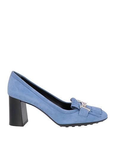 TOD'S Loafers Light blue Soft Leather