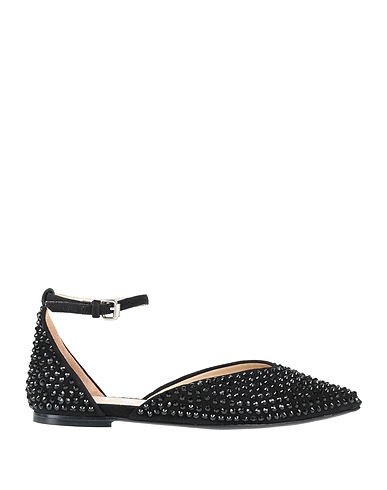 STRATEGIA Ballerinas Schwarz Leder