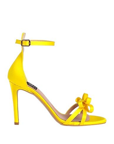 ISLO ISABELLA LORUSSO Sandals Yellow Textile fibres