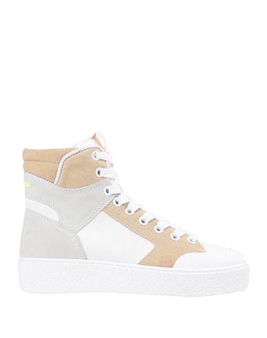 SEE BY CHLOÉ Sneakers White Soft Leather, Textile fibers